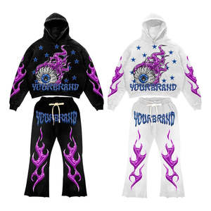 Conjunto Deportivo Distressed con Sudadera Holgada y Pantalones - Product Image 5