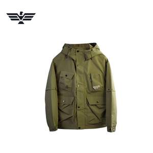 Chaqueta de Invierno para Hombre, Personalizable, Clásica, Impermeable, con Capucha, Cierre de Cremallera, Antibacteriana, Estilo Urbano, Cortavientos, Informal - Product Image 5