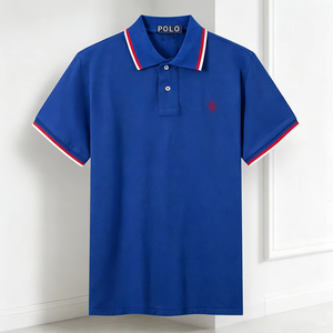 Polos de caballo Algodón puro Verano Hombres Bordado Moda Casual Manga corta POLO Camisas Lujo Golf Camiseta - Product Image 5