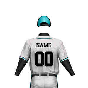 Prix de gros – Ensemble maillot et pantalon de baseball/softball en Spandex/Coton pour hommes, manches courtes, haute qualité, faible MOQ, idéal pour l'été - Product Image 3