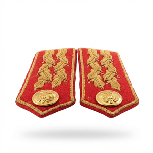 Écussons de col personnalisés brodés pour grade de lieutenant-général, insignes de gorget d'uniforme de qualité supérieure, emblèmes de col de cérémonie - Product Image 4