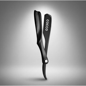 Cocco T11 Rasoir à Lame Droite Pliante de Haute Qualité Lame en Acier Inoxydable et Manche en Plastique pour Usage Professionnel par les Barbiers - Product Image 5
