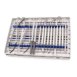 Kit d'instruments dentaires vétérinaires de haute qualité avec boîte, outils de chirurgie buccale de classe I, manuels, en acier inoxydable - Product Image 2