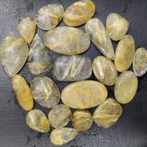 Cuarzo Rutilado Dorado, Gema Suelta de Alta Calidad, Natural, para Joyería, Cabujón, Certificado por Terceros, Tamaños Variados, Personalizable - Product Image 3