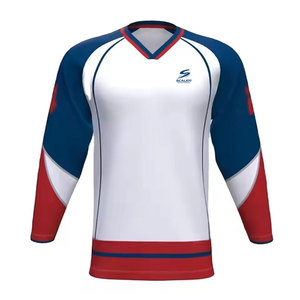 Maillot de hockey sur glace pour équipe professionnelle, en tissu léger et doux, pour l'entraînement en club et les tenues de compétition. - Product Image 1
