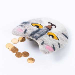 Sac et porte-monnaie de collection de pièces de monnaie en feutre et laine de qualité supérieure, capacité de 1 kg pour organiser et transporter vos pièces de monnaie - Product Image 2