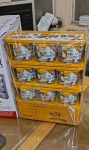 ชั้นวางเครื่องเทศแบบตั้งโต๊ะ 6 ช่อง พร้อมภาชนะแก้วและลิ้นชัก |   ที่ใส่เครื่องปรุงครัวสมัยใหม่และชั้นวางเก็บสมุนไพร - Product Image 2