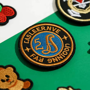 Custom Eco-Friendly Embroidery Logo Chenille <b>Patches</b> with Sequins-Sew-On Style for Clothing <b>Jackets</b> & Bags-Wholesale - Product Image 2