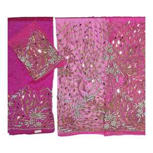 Robe de mariée africaine de haute qualité, écologique, à motifs floraux, ornée de pierres, couleurs et tissus personnalisables pour mariée/soirée - Product Image 5