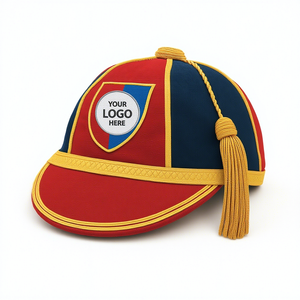 Honours <b>Navy</b> Gold Embroidery Velvet Cap Tassel Unisex Adjustable 56-58CM Four Seasons England Style Adult Sports Casual Party - Product Image 3