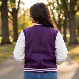 Chaqueta Letterman Personalizada |   Chaqueta Varsity Personalizada con Bordado Chenille, Chaqueta Letterman Unisex para Mujer - Product Image 4