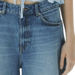 Jeans de Mezclilla de Cintura Alta para Mujer, Corte Recto, Pantalones Casuales de Moda, Cómodos para el Día a Día, Ropa Personalizada al por Mayor - Product Image 5
