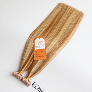 Venta al por mayor extensiones de cabello de cinta de trama única cabello humano virgen 100% vietnamita cutícula alineada cabello Remy de larga duración sin caída - Product Image 4