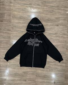 Sweat à capuche unisexe surdimensionné de haute qualité avec broderie 3D, streetwear personnalisé, en molleton 100 % coton épais, fabriqué par un producteur - Product Image 6