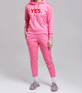 <b>Red</b> Unisex Fleece Tracksuit Full Zip Stand Collar Solid Color Casual Winter Wear With Side Pockets Regular Fit Adult Size - Product Image 3