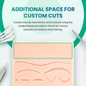 Manual Suture Training Kit Medical Students Stainless Steel Reusable Surgical Instruments Suture Set CE by <b>Blush</b> Surgical - Product Image 3