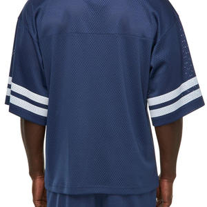 Maillot de football américain unisexe en maille de haute qualité à col en V, logo personnalisé, respirant, en polyester, vêtement de sport, fabrication OEM, approvisionnement en gros - Product Image 5