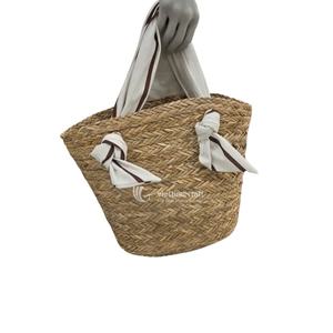 Tendance de l'artisanat du Vietnam maintenant sacs en jonc de mer à la mode Style national deux poignées gland pour la plage Shopping en gros - Product Image 2