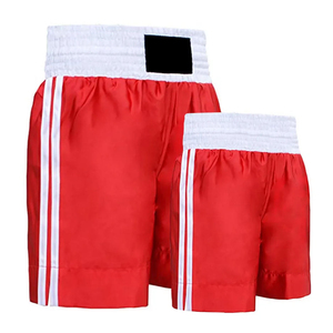 Pantalones Cortos de Boxeo MMA de Color Rojo de Primera Calidad, Material Suave de Secado Rápido y Duradero, Cintura Elástica, para Entrenamiento Físico y Muay Thai para Hombre - Product Image 1