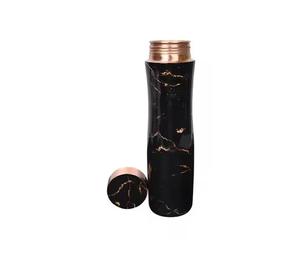Black Honeycomb Copper <b>Water</b> <b>Bottle</b> Geometric Embossed Drinking <b>Bottle</b> Matte Finish Travel Custom Logo Gift <b>Bottle</b> - Product Image 6