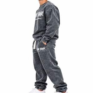 <b>Men's</b> Matching Sweatsuit Trouser <b>Set</b> Comfortable Wear Daily Wear Street Fashion Weekend Wear Custom Desgin Sweatsuit For <b>Men</b> - Product Image 3