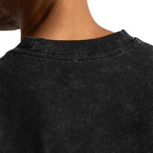 Relaxed Fit Drop Shoulder Cheap Price Athletic Workout T shirts Blank Cotton T Shirts Wholesale Bulk Discount Oversized Shirts - Product Image 6