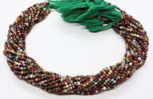 Cuentas de Jaspe Natural de Desierto AAA en Forma de Rondelle de 3 MM, Cuentas de Jaspe Facetadas de 13 Pulgadas, Forma de Rondelle de Jaspe de Lujo - Product Image 2