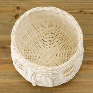 Casita de juegos interior para niños, hecha a mano, de ratán, con forma de bellota, con tapa extraíble. - Product Image 6