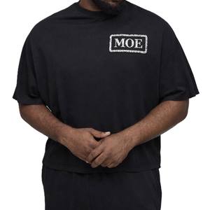 เสื้อยืดฮิปฮอปผู้ชายผ้าฝ้ายพรีเมียมระบายอากาศได้ดี ปักลายแบบดิสเทรส ผลิตจำนวนมาก รับผลิตแบรนด์ส่วนตัว odm - Product Image 1