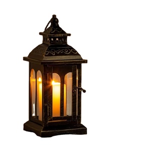 Highest Quality Metal Iron <b>White</b> Finished Outdoor Table Lanterns Wholesale Wedding Decorative Hanging <b>Pillar</b> <b>Candle</b> Lanterns - Product Image 1