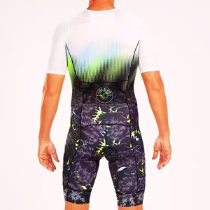 Custom Logo <b>Men</b> Cycling Jerseys Private Label Breathable Mesh Fabric Short Sleeve Triathlon Suit with Customized <b>Sets</b> - Product Image 2