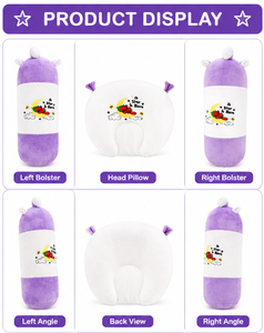 Almohada de Mostaza con Cojín de Soporte para Bebés Recién Nacidos, Juego de Soporte Suave para la Cabeza y el Cuerpo del Bebé, Almohada de Posicionamiento, Decoración para Cuna, OEM - Product Image 3
