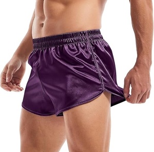 Shorts en soie unis pour l'été, pour l'entraînement, le sport, la gym, le yoga, décontractés, pour l'extérieur, sur mesure, en soie, pour le sommeil et la nuit - Product Image 1