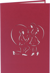 Wholesale Luxury Wedding Card, Elegant 3D Pop Up Card Wedding & Engagement Theme, <b>Handmade</b> 3D Greeting Card Wedding <b>Paper</b> Art - Product Image 6