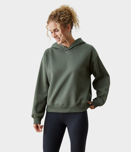 Sweat à capuche d'hiver pour femme avec logo personnalisé, en polaire coupe-vent, de haute qualité, coupe ajustée, vêtements de sport pour le yoga, manteaux d'hiver pour femme avec poches - Product Image 5