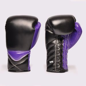 Gants de boxe classiques en cuir de vachette de haute qualité, confortables et personnalisables, à lacets, pour l'entraînement en extérieur – Meilleures ventes - Product Image 1