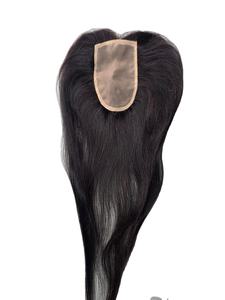 Topper de cheveux humains 2x5 en dentelle pour femmes - Cheveux indiens Remy naturels, ondulations Water Wave et Deep Wave Taz Hair BD - Product Image 4