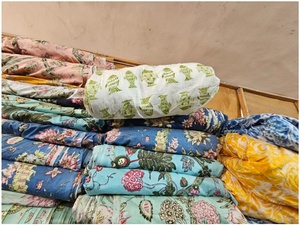 Tissu imprimé numérique floral 100% coton de qualité supérieure pour le meilleur prix de gros, tissus multi-usages - Product Image 3