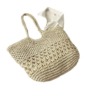 Bolso de Paja Hecho a Mano de Alta Calidad, Bolso Cruzado de Paja Tejida para Mujer, Bolsos de Playa de Macramé, Directo del Proveedor Indio - Product Image 1