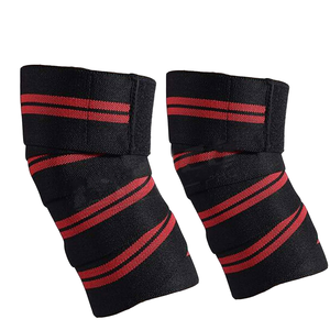 Genouillères en néoprène personnalisables unisexe Sangles de protection pour musculation et haltérophilie Fitness Safety avec logo personnalisé - Product Image 1