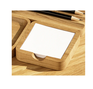 Wood <b>Sticky</b> <b>Notes</b> Pads Holder Customized Sizes and Office Product Promotional Product New Wood Memo Pad Holder - Product Image 3