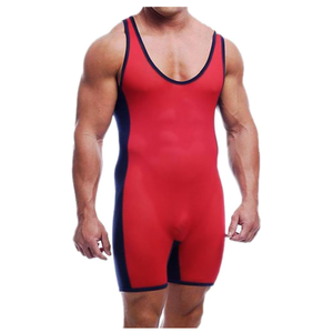 Professional Powerlifting <b>Singlet</b> Men Compression <b>Weightlifting</b> Bodysuit High Density Spandex Strength Training Gym - Product Image 1