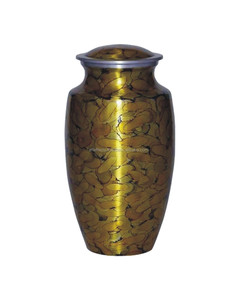 Urna de cremación de latón de lujo elegante para cenizas humanas adultas forma cilíndrica duradera ecológica con diseño conmemorativo personalizable - Product Image 6