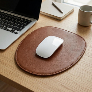<b>Large</b> Genuine Leather Desk <b>Mat</b> Full Grain Cowhide Mouse Pad Waterproof Non Slip Table Protector for Business LMP-0011 - Product Image 3