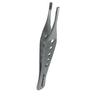 Pinces à tissus Adson Brown de qualité supérieure, en acier inoxydable droit à 9 x 9 dents, instrument chirurgical de précision médical vétérinaire - Product Image 2