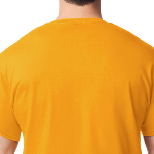 เสื้อยืดผู้ชายผ้าฝ้าย แขนสั้น คอกลม สวมใส่สบาย แฟชั่นสีทอง - Product Image 4