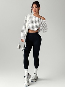 Minimalist Plain 3 Piece Gym Set Women Adjustable Cami Bra Crop <b>Long</b> Sleeve Active Leggings - Product Image 1