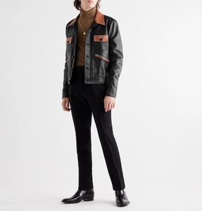 Chaqueta de Cuero Genuino para Hombre de Alta Calidad, Diseño Personalizado, Cómoda, Impermeable, Marca Privada, Moda - Product Image 2