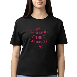 เสื้อยืดพิมพ์ลายผ้าฝ้าย100% สำหรับผู้หญิงเสื้อยืดแขนสั้นผู้หญิงสบายเสื้อยืดผู้หญิงเสื้อยืดมีสไตล์สำหรับผู้หญิงใน BD - Product Image 6