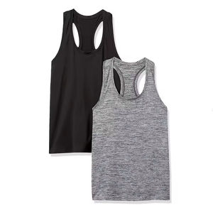 Camisetas sin mangas personalizadas al por mayor con logo para mujer, para gimnasio, fitness y deportes - Product Image 6